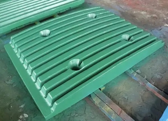 ग्रेनाइट के लिए हाई मैंगनीज स्टील जॉ क्रशर स्पेयर पार्ट्स फिक्स्ड मूवेबल प्लेट